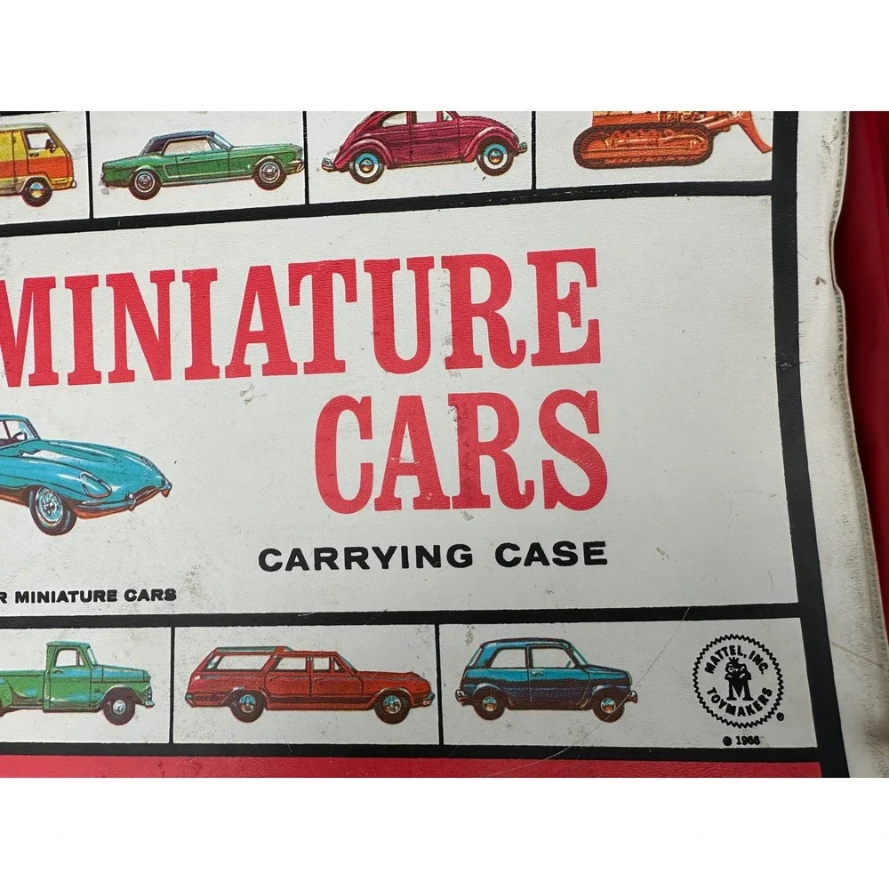 Mattel Miniature Cars Carrying‎ Case Vintage 1966 Matchbox Storage
